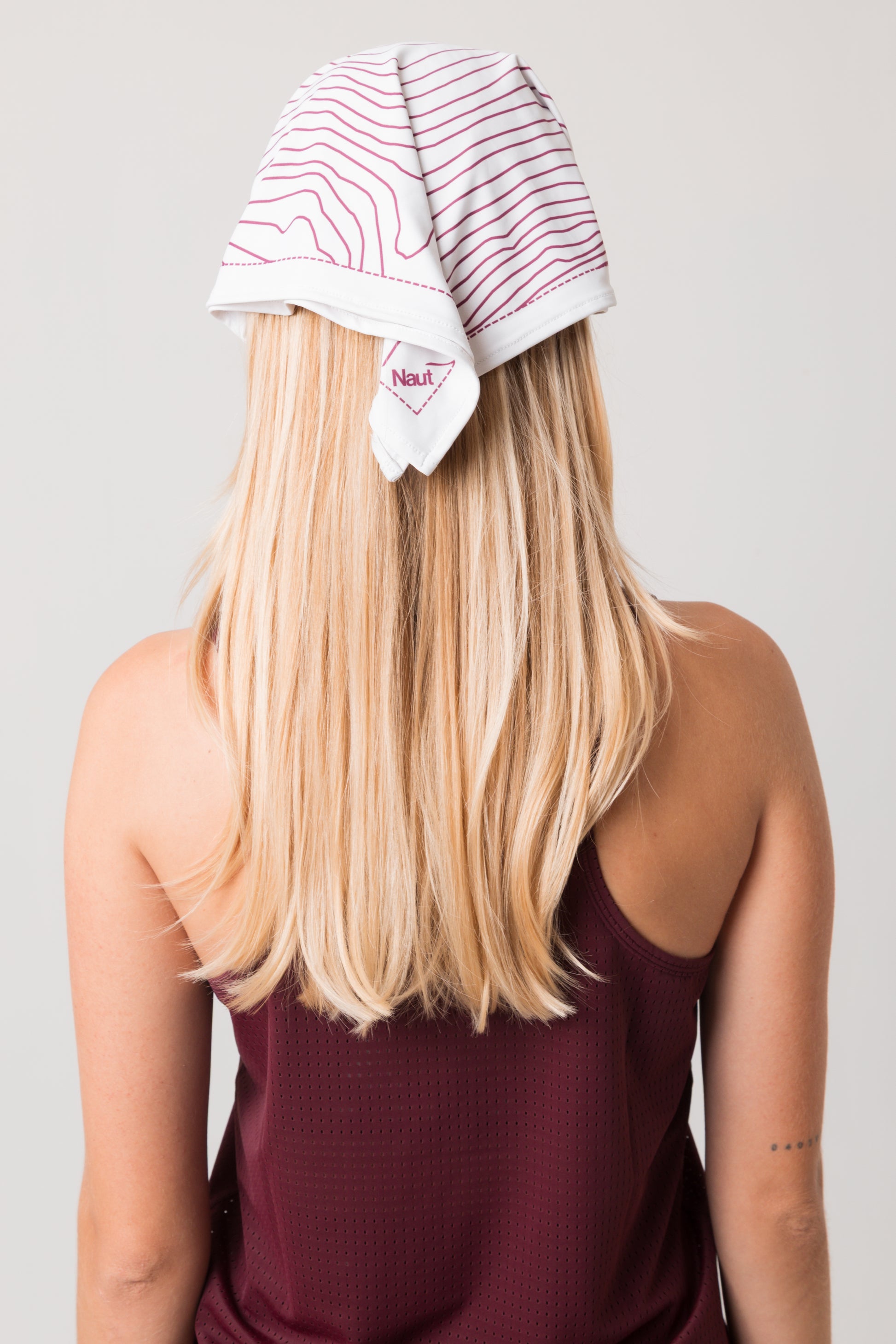 White & Burgundy