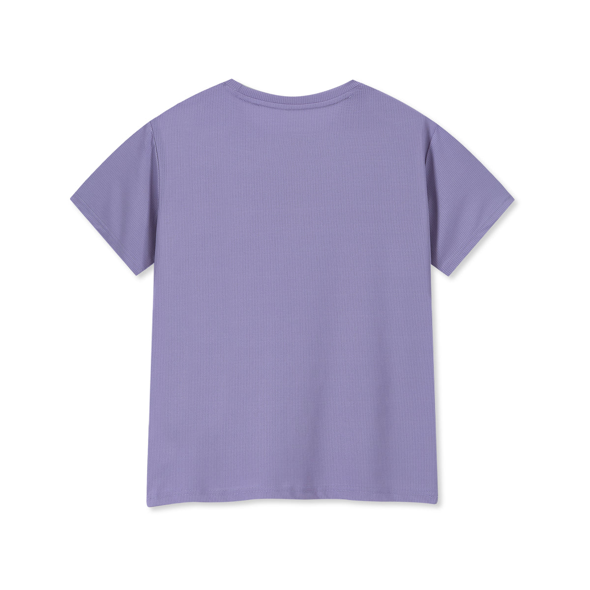 Lilac 02 | Naut Alend technical running t-shirt for women, back view
